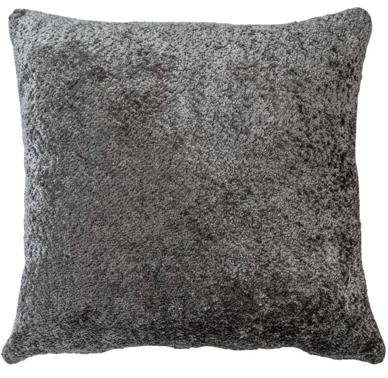 Cuddle Chenille Boucle Extra-Large Cushion in Silver