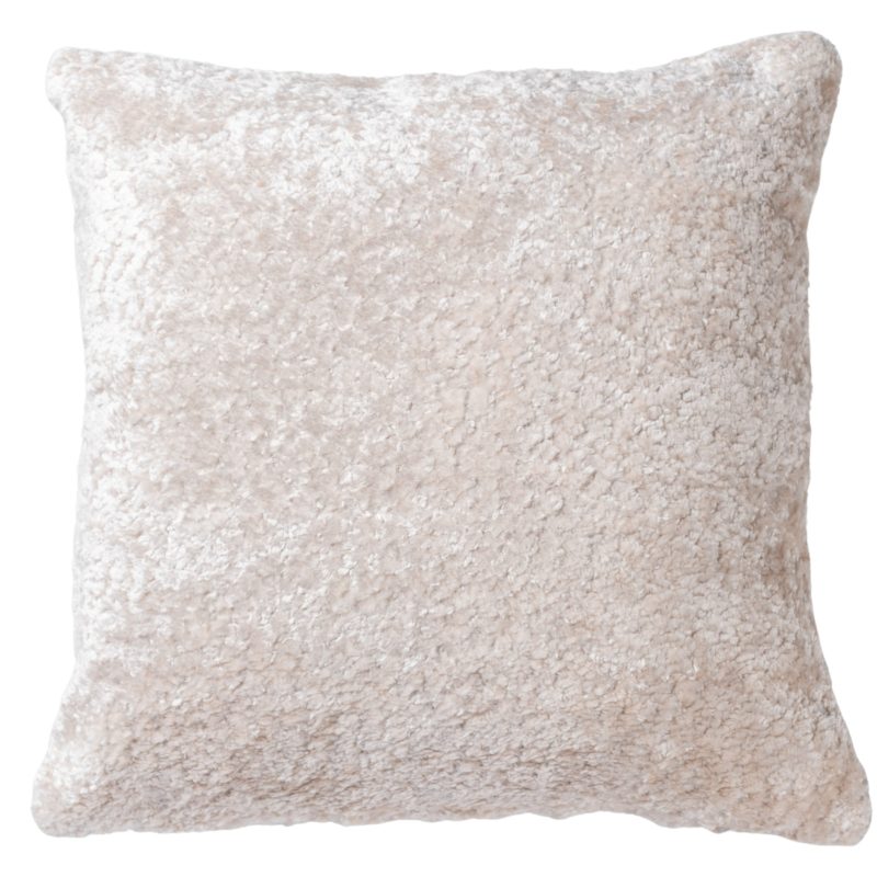 Cuddle Chenille Boucle Cushion in Natural
