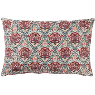 Palace Courtyard Tapestry XL Rectangular Cushion in Claret