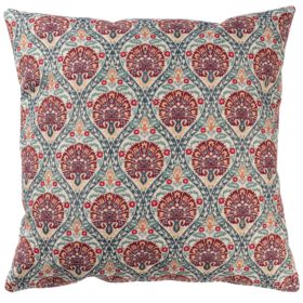 Palace Courtyard Tapestry Extra-Large Cushion in Claret