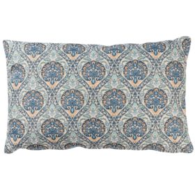 Palace Courtyard Tapestry XL Rectangular Cushion in Blue
