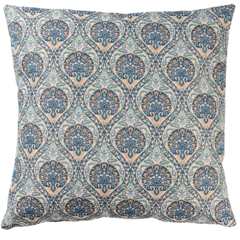 Palace Courtyard Tapestry Extra-Large Cushion in Blue