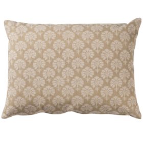 Wildflower Boudoir Cushion in Natural Linen
