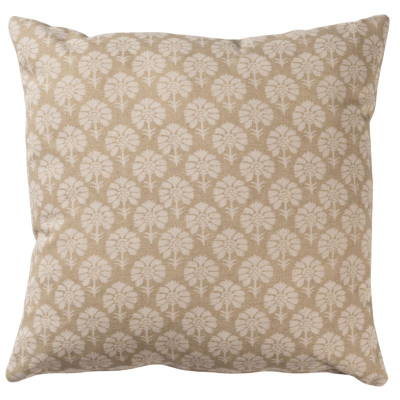 Wildflower Cushion in Natural Linen