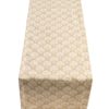 Wildlower Table Runner in Natural Linen