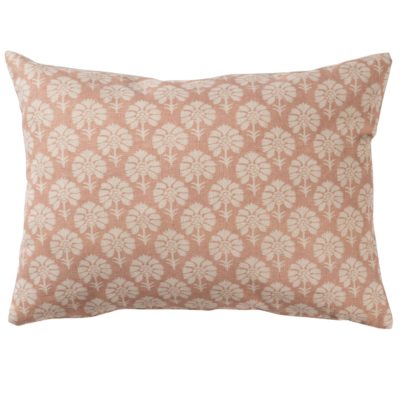 Wildflower Boudoir Cushion in Soft Pink