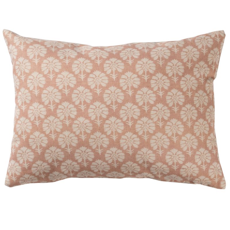 Wildflower Boudoir Cushion in Soft Pink