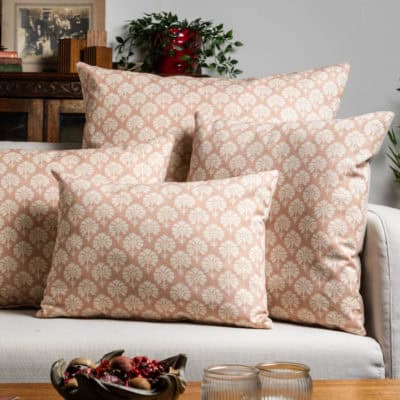 Wildflower Cushion in Soft Pink
