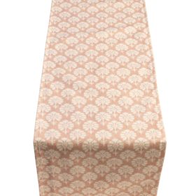 Wildlower Table Runner in Soft Pink