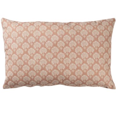 Wildflower XL Rectangular Cushion in Soft Pink