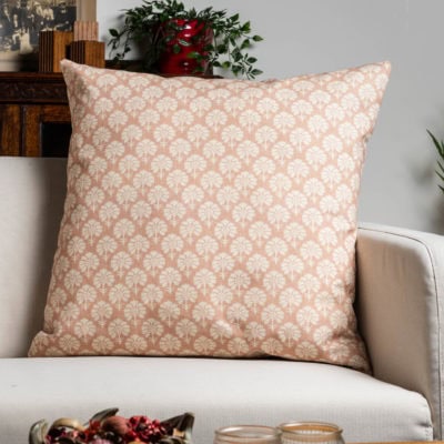 Wildflower Extra-Large Cushion in Soft Pink