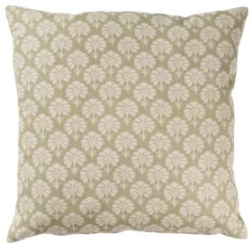 Wildflower Cushion in Soft Green