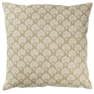 Wildflower Cushion in Soft Green