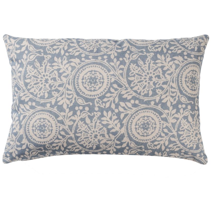 Provence XL Rectangular Cushion in Soft Blue