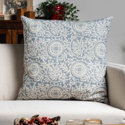 Provence Extra-Large Cushion in Soft Blue