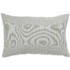 Woven Ticking Stripe XL Rectangular Cushion in Hunter Green