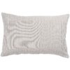 Woven Ticking Stripe XL Rectangular Cushion in Dove Grey