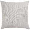Woven Ticking Stripe Extra-Large Cushion in Dove Grey