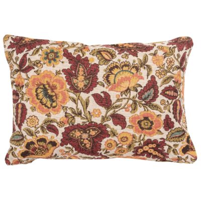Autumn Chintz Tapestry Boudoir Cushion