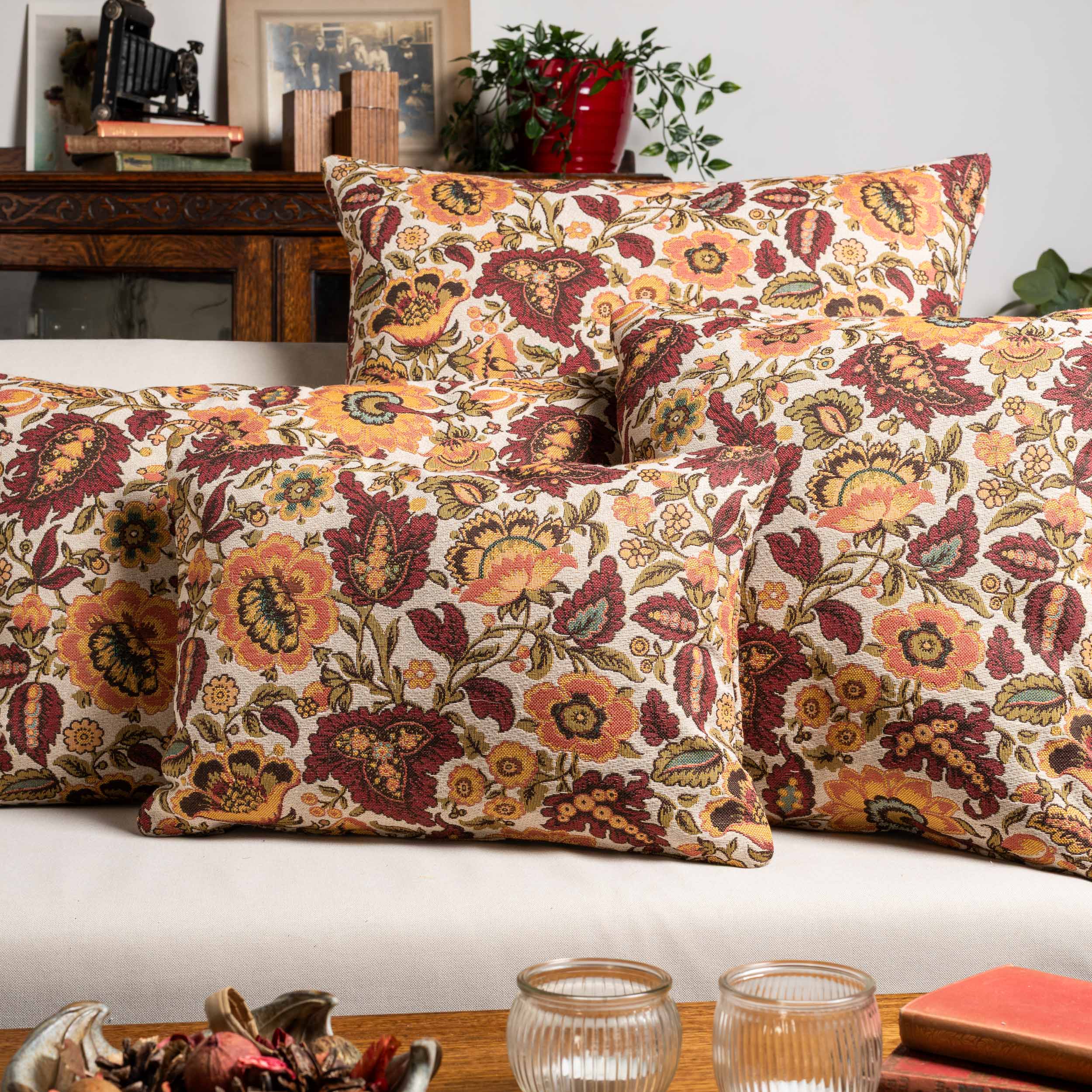 Autumn Chintz Tapestry Cushion