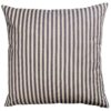 Wide-Width Nautical Ticking Stripe Extra-Large Cushion in Grey