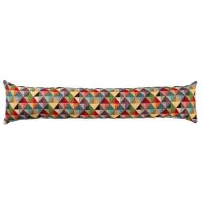 Triangle Harlequin Geometric Tapestry Draught Excluder