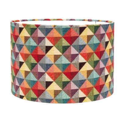 Triangle Harlequin Geometric Tapestry Lampshade