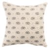 Linen-Look Hedgehog Print Cushion