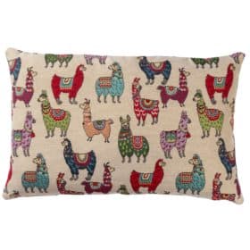 Llama Tapestry XL Rectangular Cushion