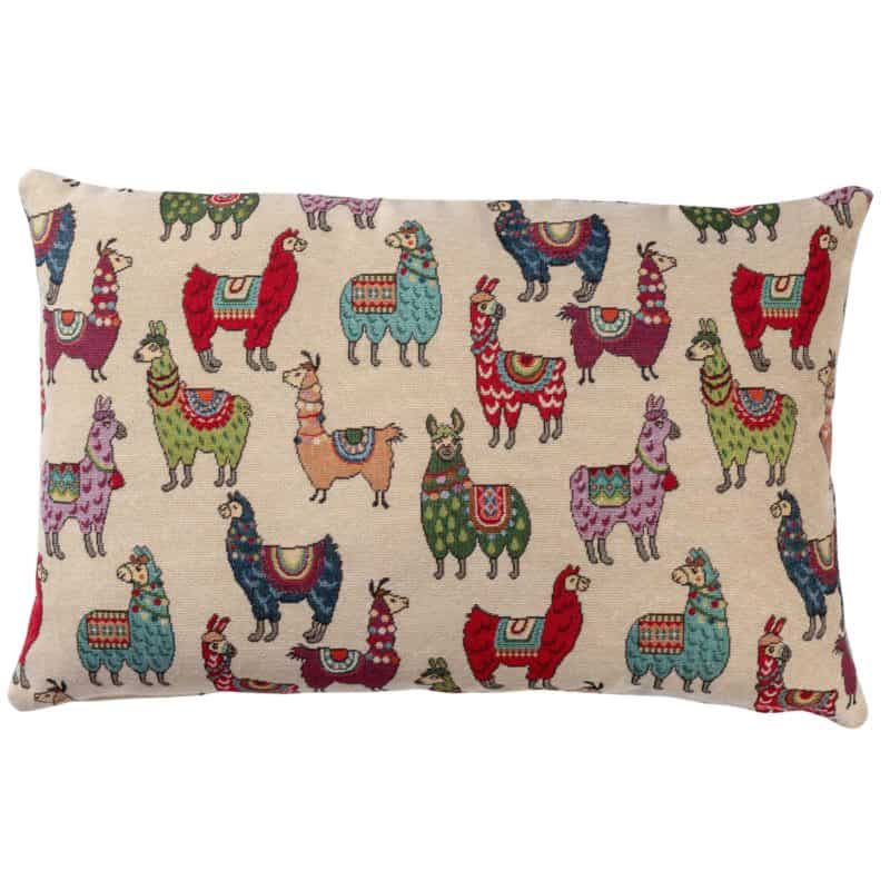 Llama Tapestry XL Rectangular Cushion