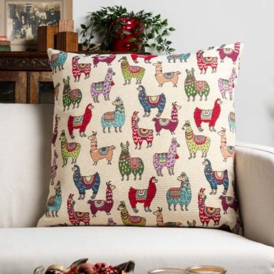Llama Tapestry Extra-Large Cushion