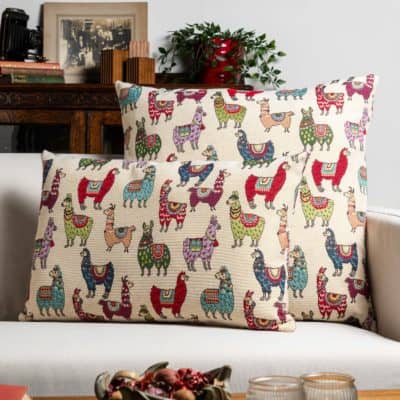 Llama Tapestry Extra-Large Cushion