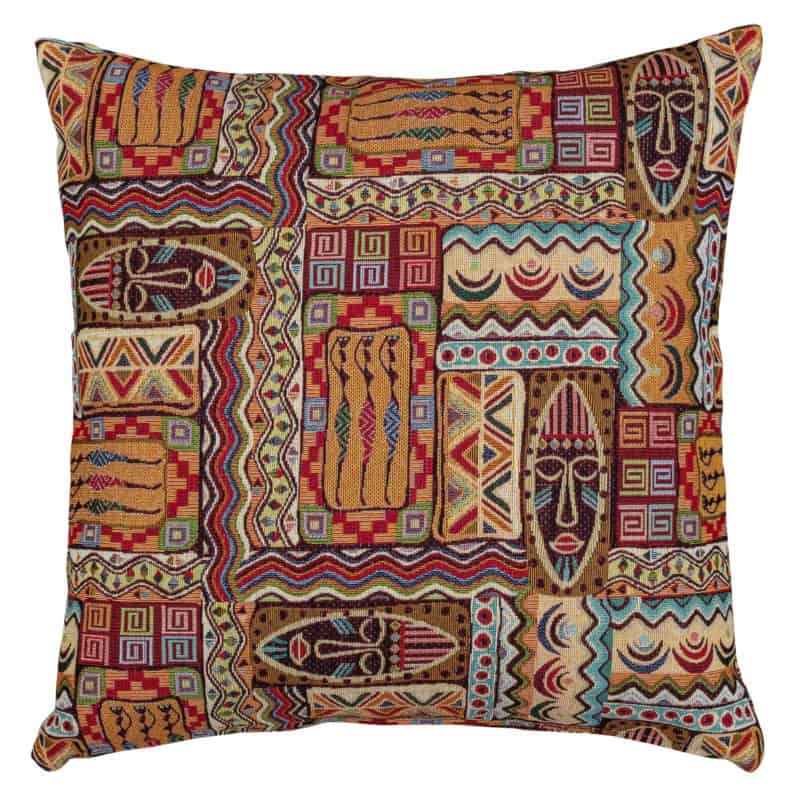 African Mask Cushion