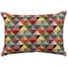 Triangle Harlequin Geometric Tapestry Boudoir Cushion