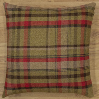 Tartan Check XL Cushion in Red and Green