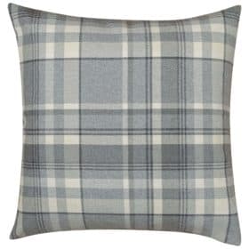 Tartan Check XL Cushion in Slate Grey