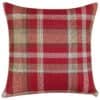 Tartan Check Cushion in Red