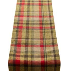 Tartan Check Table Runner in Red and Green