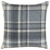 Tartan Check Cushion in Slate Grey
