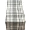Tartan Check Table Runner in Slate Grey