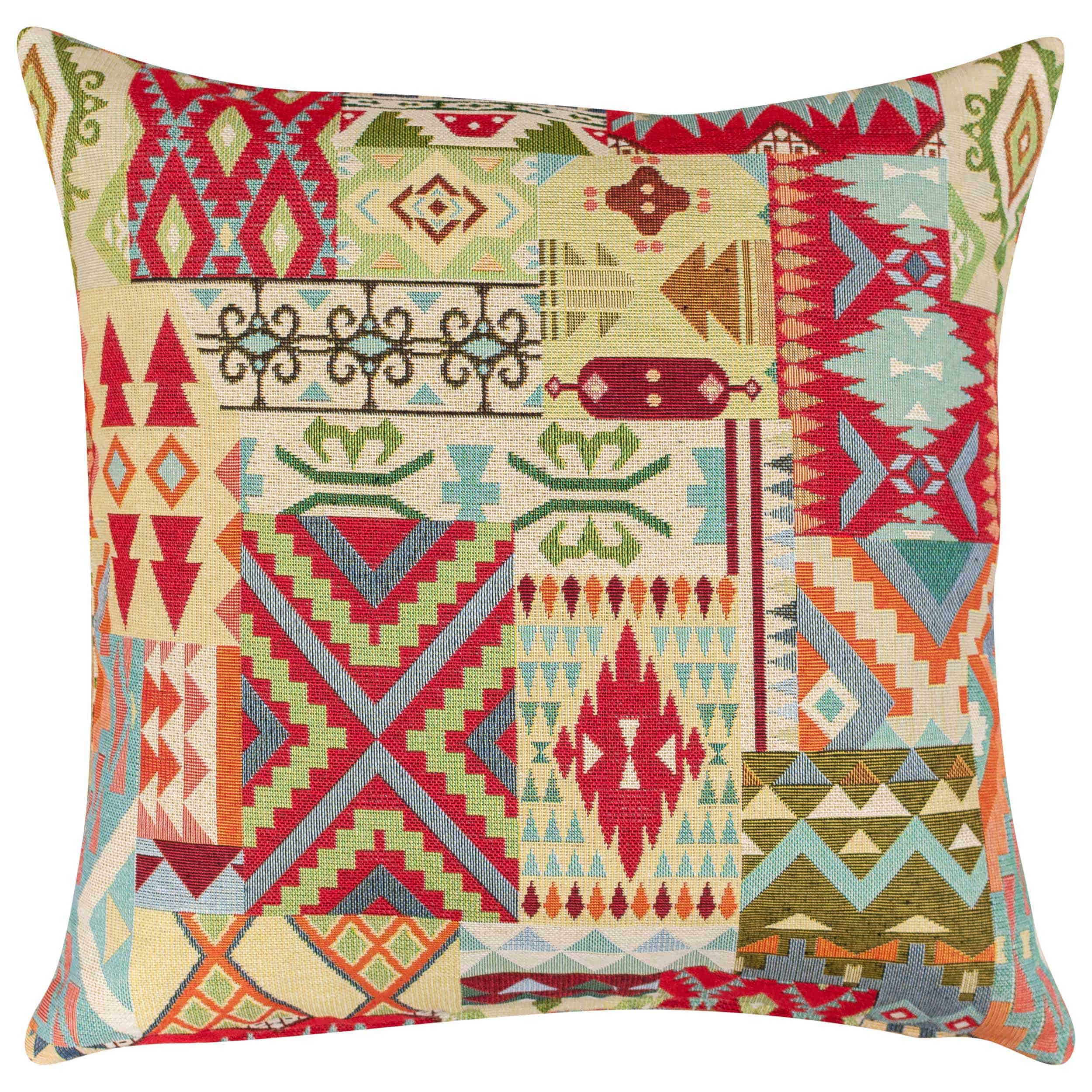 Patchwork Navajo Tapestry Cushion - Linen Loft