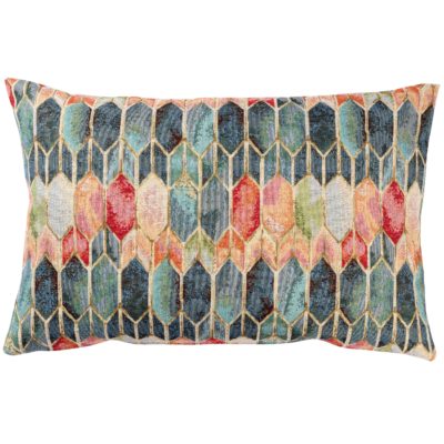 Venice Stained Glass Style Tapestry XL Rectangular Cushion