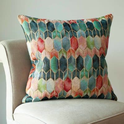 Extra-Large Venice Stained Glass Style Tapestry Cushion