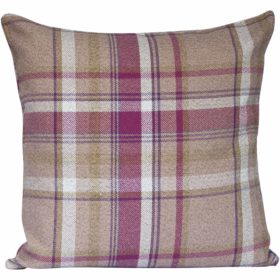 Tartan Check XL Cushion in Heather and Green