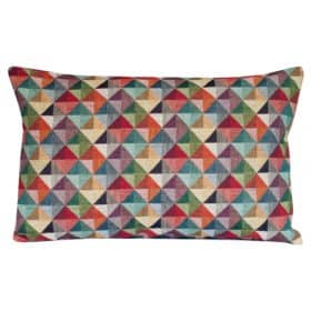 Triangle Harlequin Geometric Tapestry XL Rectangular Cushion