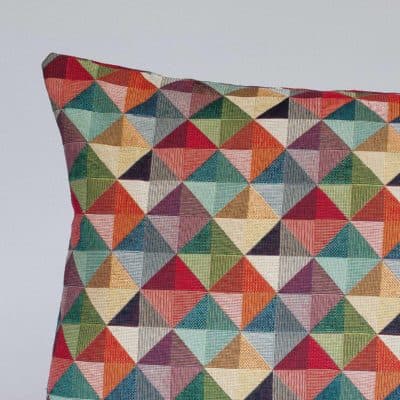 Triangle Harlequin Geometric Tapestry XL Rectangular Cushion