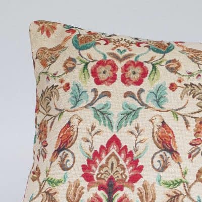 Morris Style Bird Garden Tapestry XL Rectangular Cushion