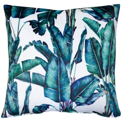 Rios Velvet Jungle Cushion in Natural