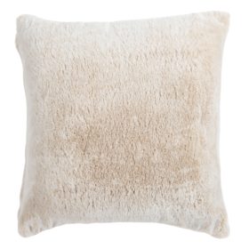 Deluxe Faux Fur Cushion in Natural