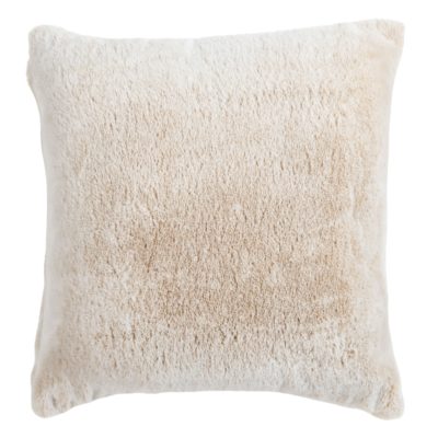 Deluxe Faux Fur Cushion in Natural
